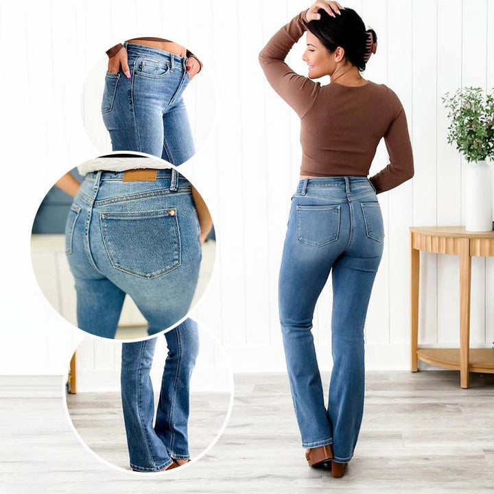 Curvelle™ – High-Stretch Tummy Control Bootcut Jeans + 50% OFF