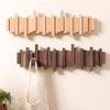 The AuraCoat Piano Rack - Wall-Mounted Wooden Coat Rack with Piano Key Style Design + 50% OFF