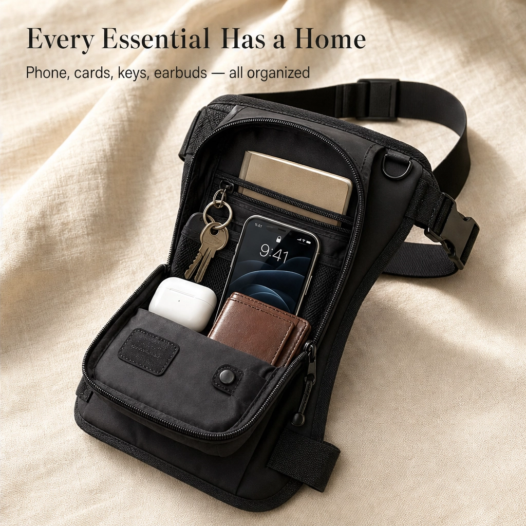 Strider™ – 3-in-1 Convertible Tactical Hip &amp; Crossbody Bag, Water-Resistant Oxford + 50% OFF