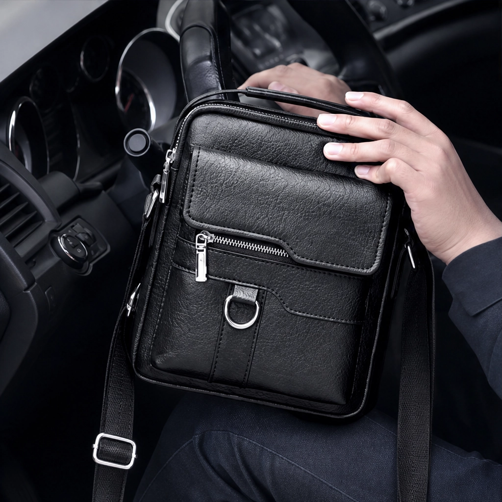 Ashford™ – Vintage Leather Crossbody Bag with Quick-Access Pockets + 50% OFF