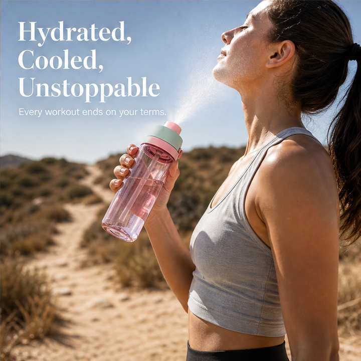 Mistara™ – 2-in-1 Cooling Mist &amp; Sip Sports Water Bottle + 50% OFF