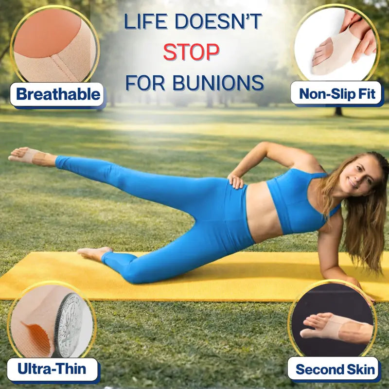 Stridewell™ – Ultra-Thin Bunion Corrector Sleeve for Big Toe Alignment &amp; All-Day Comfort + 50% OFF