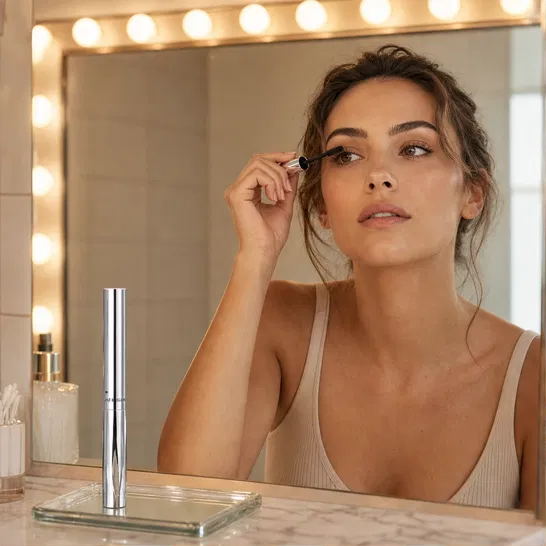 Lustrelle™ – Volumizing &amp; Curling Long-Lasting Metallic Mascara + 1+1 FREE