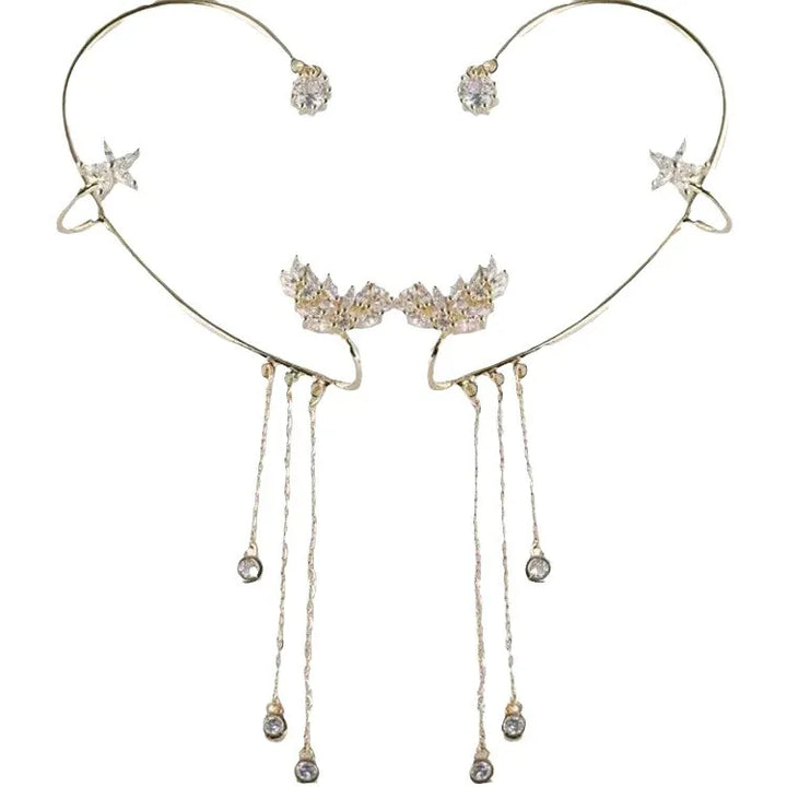 The Lumistar Tassel Earrings - Sparkle, Elegance, and Instant Glamour + 50% OFF