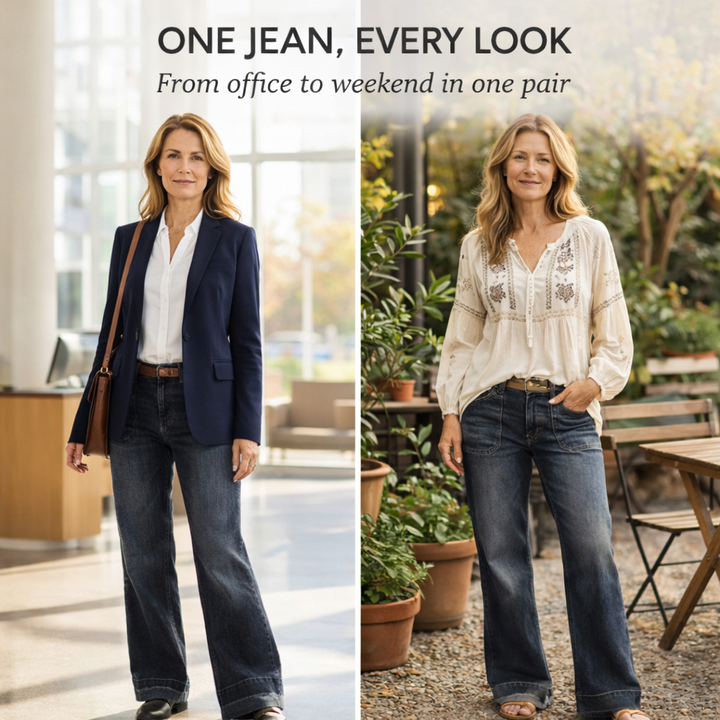 Hemworth™ – Vintage Stretch Flare Jeans for Women - 50% OFF