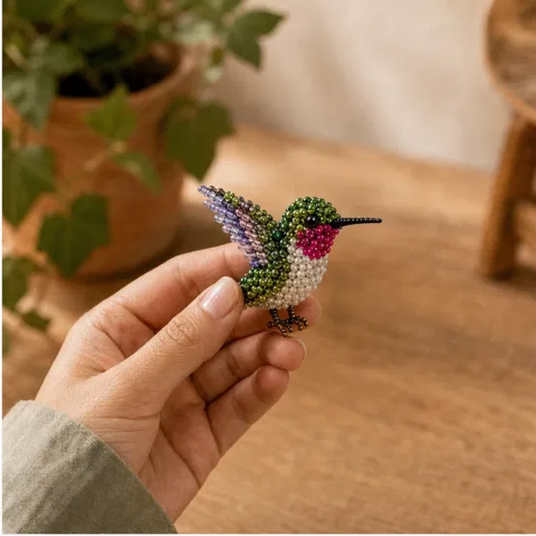 Perchcraft™ – 3D Beaded Bird DIY Kit | 4-Piece Beginner-Friendly Craft Set + 50% OFF