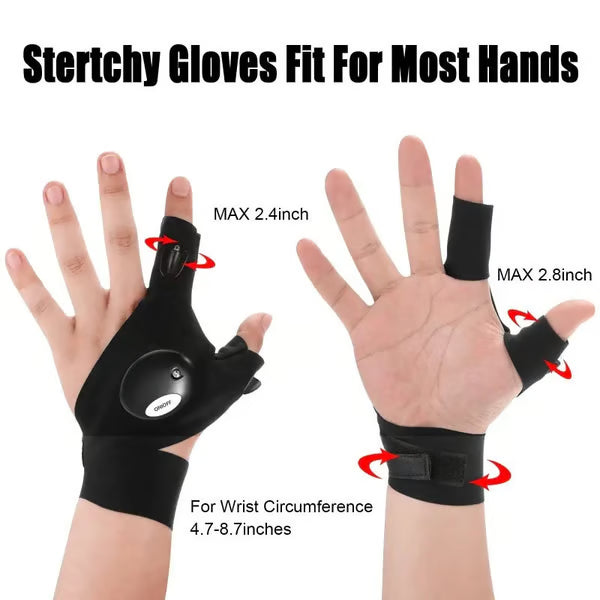 The TaskLight Work Gloves - A Third Helping Hand, No Flashlights Anymore + 50% OFF