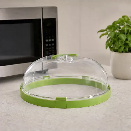Steamora™ – Splatter-Free Microwave Cover with Steam Reservoir + 50% OFF