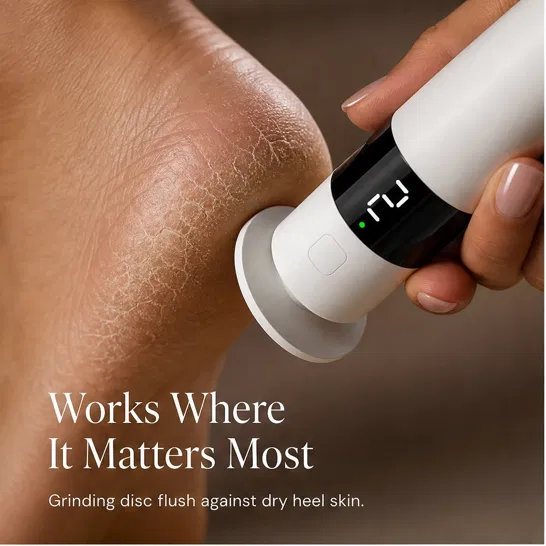 Satinwell™ – Cordless 3-Speed Electric Pedicure File with Digital Display + 50% OFF
