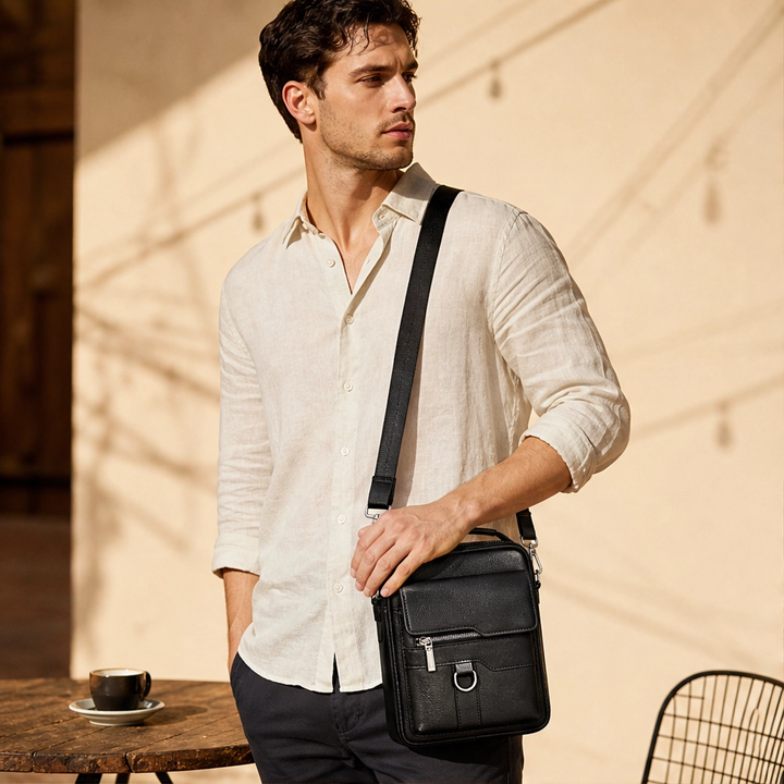 Ashford™ – Vintage Leather Crossbody Bag with Quick-Access Pockets + 50% OFF