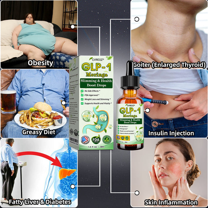 GLP-1 Slimming &amp; Health Boost Drops – Natural Weight Management - 50% OFF