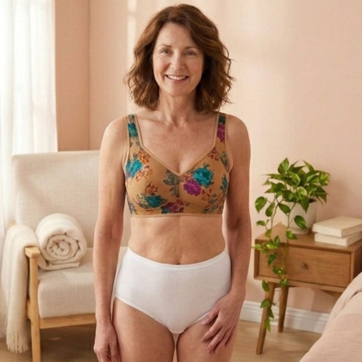 Bloomere™ – Wire-Free Lace Comfort Bra with Buttonless Pull-On Design + 50% OFF