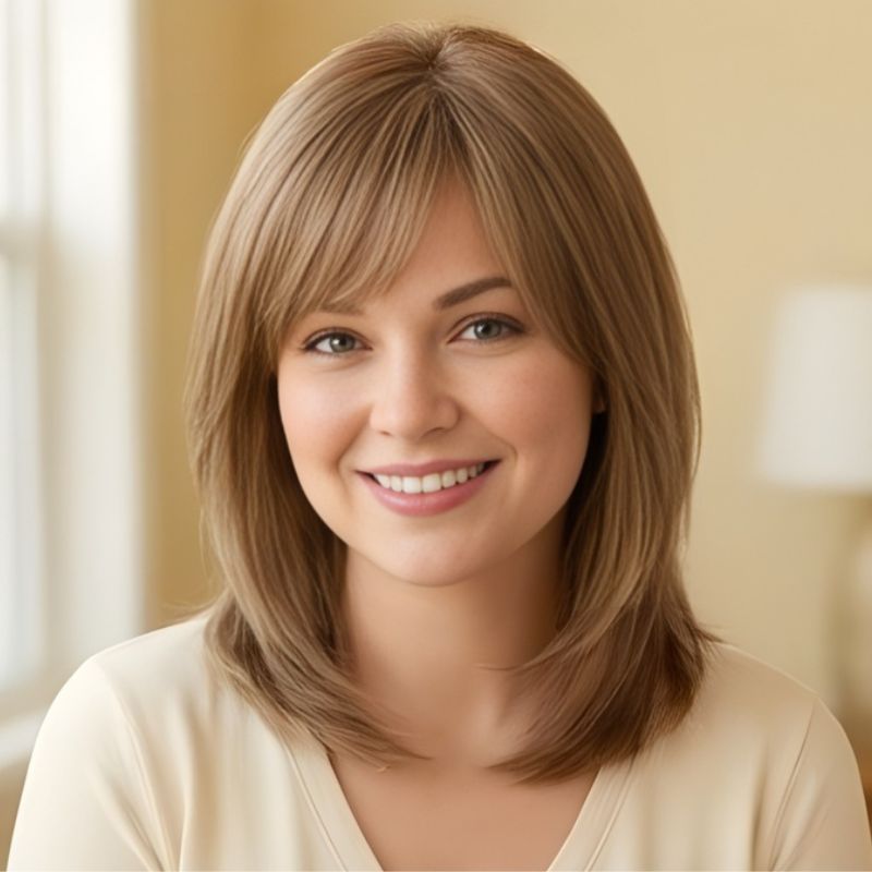 Tresselle™ – Layered Curtain Bangs Hair Topper + 50% OFF
