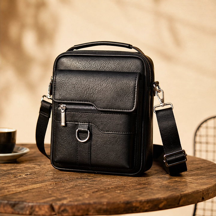 Ashford™ – Vintage Leather Crossbody Bag with Quick-Access Pockets + 50% OFF