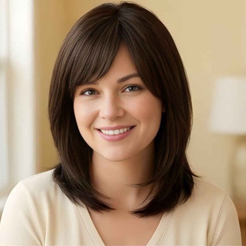 Tresselle™ – Layered Curtain Bangs Hair Topper + 50% OFF