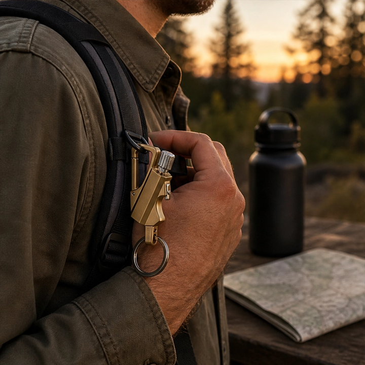 Anvil™ – Stormproof Permanent Match Keychain – Waterproof Flint Lighter with Bottle Opener &amp; Carabiner + 50% OFF