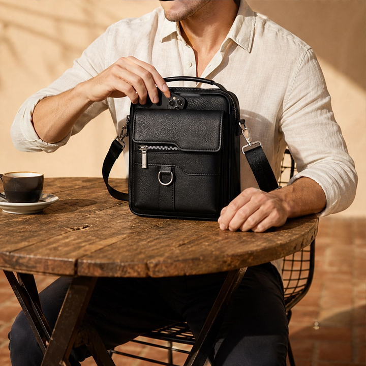 Ashford™ – Vintage Leather Crossbody Bag with Quick-Access Pockets + 50% OFF