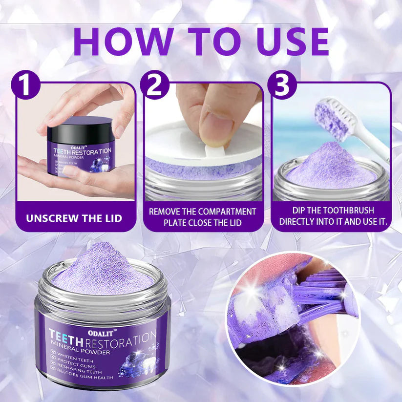 The RestoreGum Mineral Powder - Dentist-Approved, TGA Recommended for Gum &amp; Tooth Repair + 50% OFF