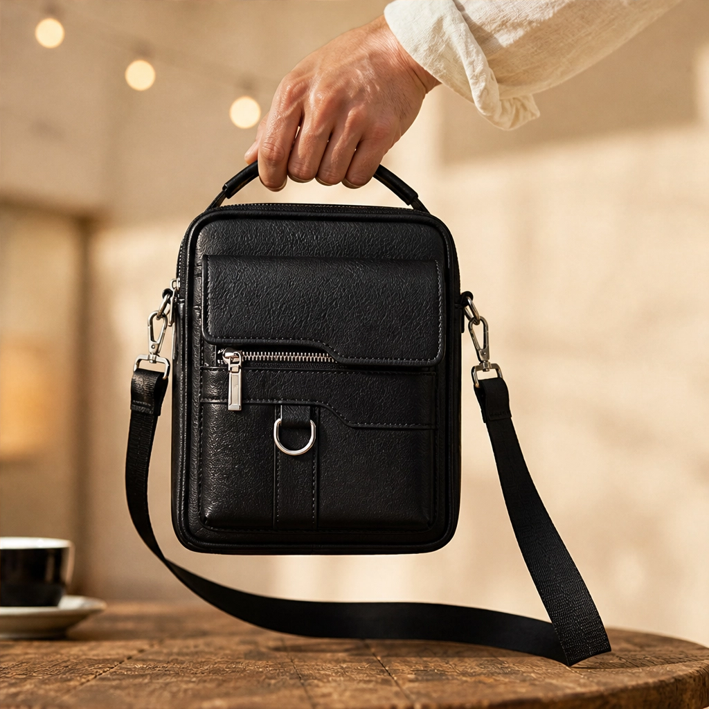 Ashford™ – Vintage Leather Crossbody Bag with Quick-Access Pockets + 50% OFF