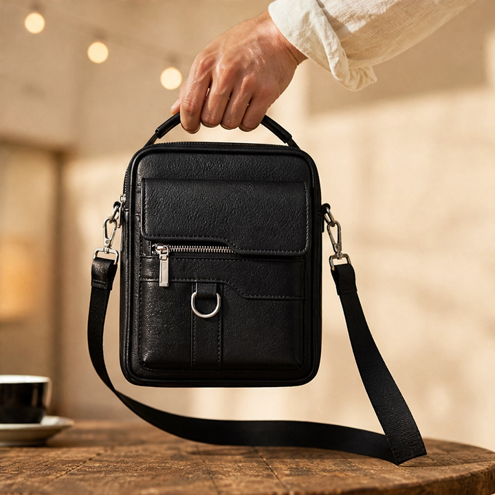 Ashford™ – Vintage Leather Crossbody Bag with Quick-Access Pockets + 50% OFF