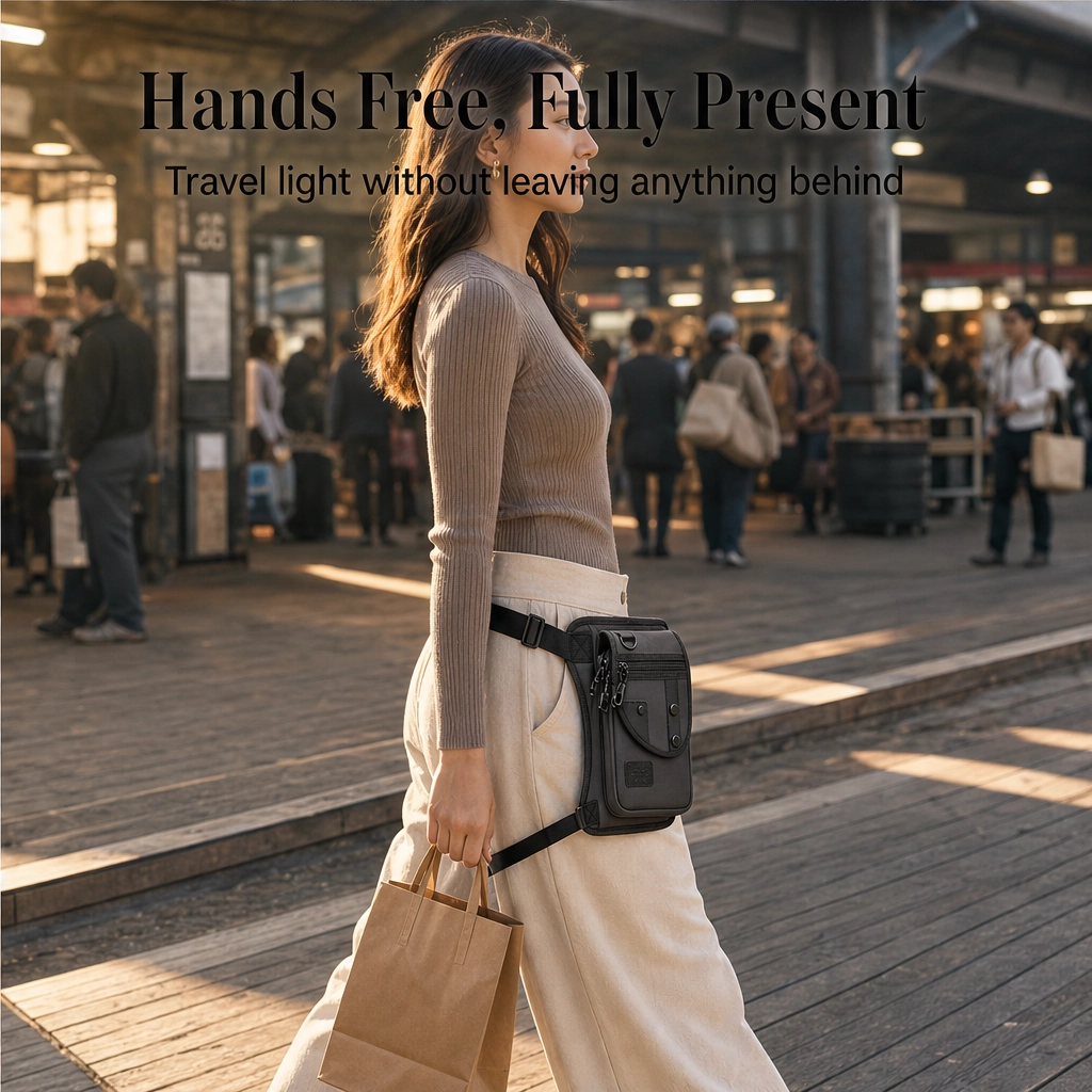 Strider™ – 3-in-1 Convertible Tactical Hip &amp; Crossbody Bag, Water-Resistant Oxford + 50% OFF