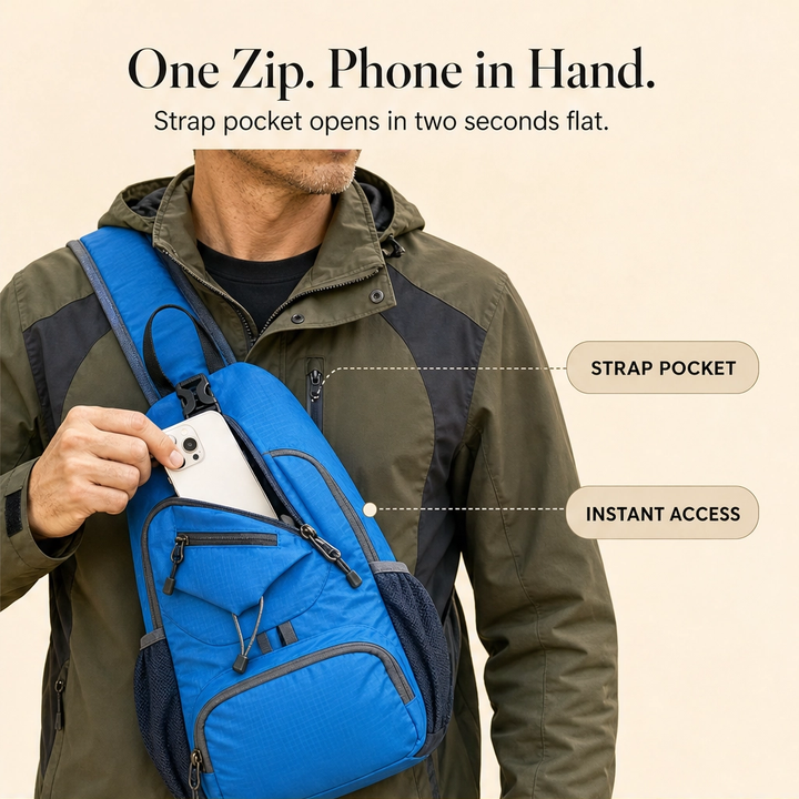 Trailspan™ – Anti-Theft Multi-Pocket Water-Resistant Sling Crossbody Bag + 50% OFF