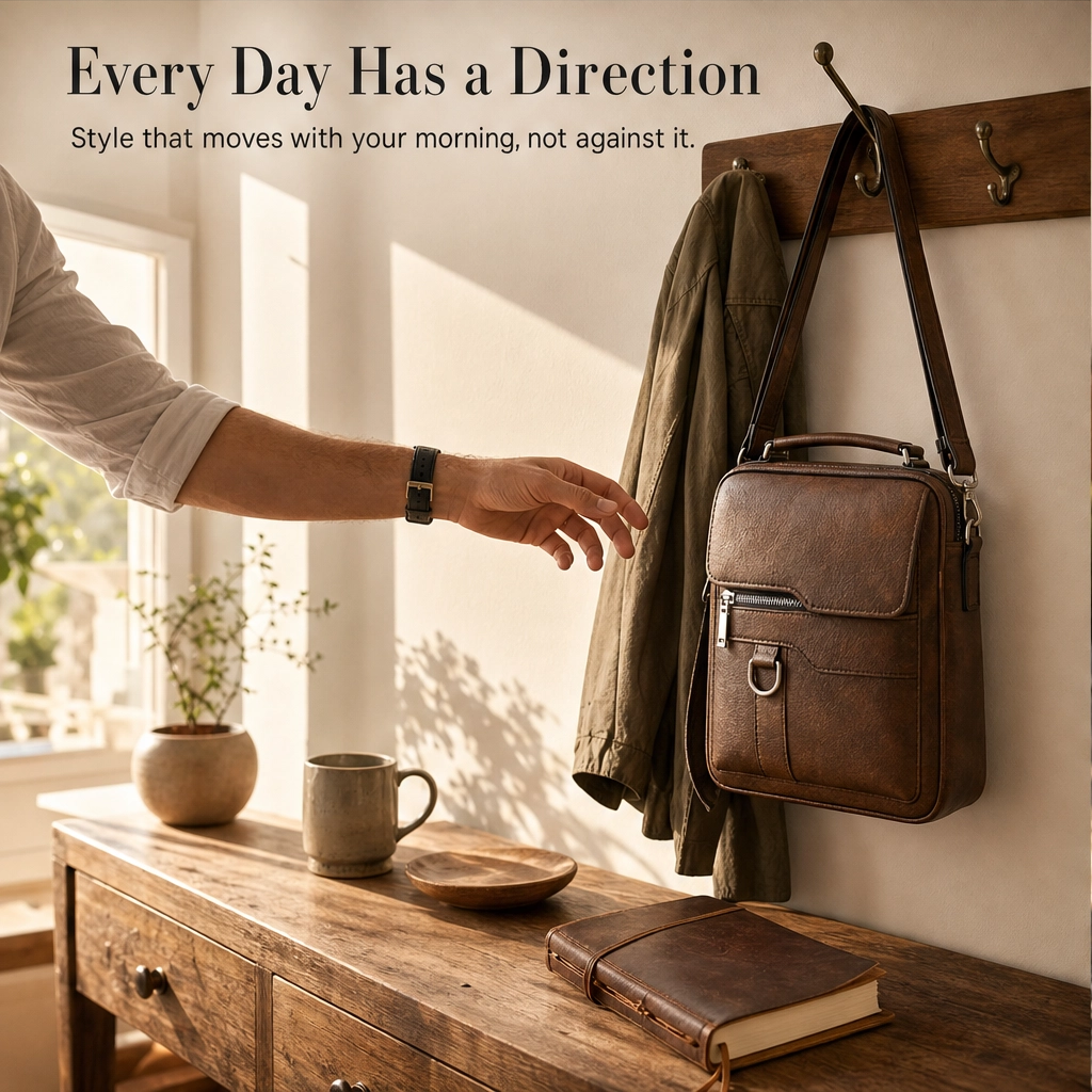 Ashford™ – Vintage Leather Crossbody Bag with Quick-Access Pockets + 50% OFF