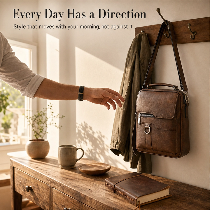 Ashford™ – Vintage Leather Crossbody Bag with Quick-Access Pockets + 50% OFF