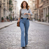 Hemline™ – High Waist Elastic Flare Jeans for Women + 50% OFF