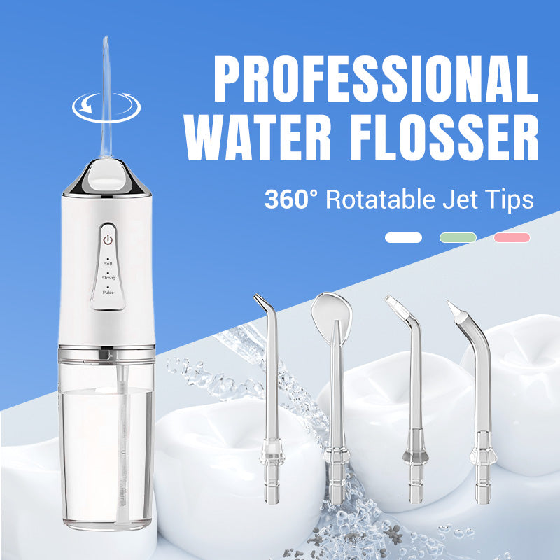 Pulsera™ – Cordless Water Flosser with 3 Modes &amp; 4 Precision Jet Tips + 50% OFF
