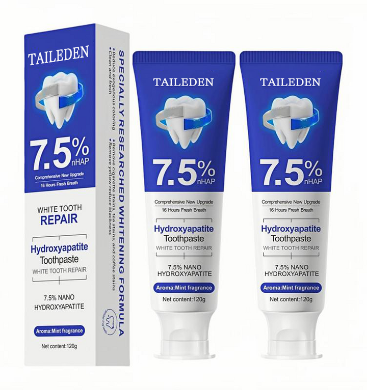 The Hydroxyapatite Toothpaste - Whiten &amp; Repair, Without the Pain + 50% OFF