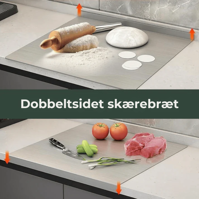 Mise™ – Non-Porous 316 Stainless Steel Cutting Board with Double-Sided Prep Surface + 50% OFF