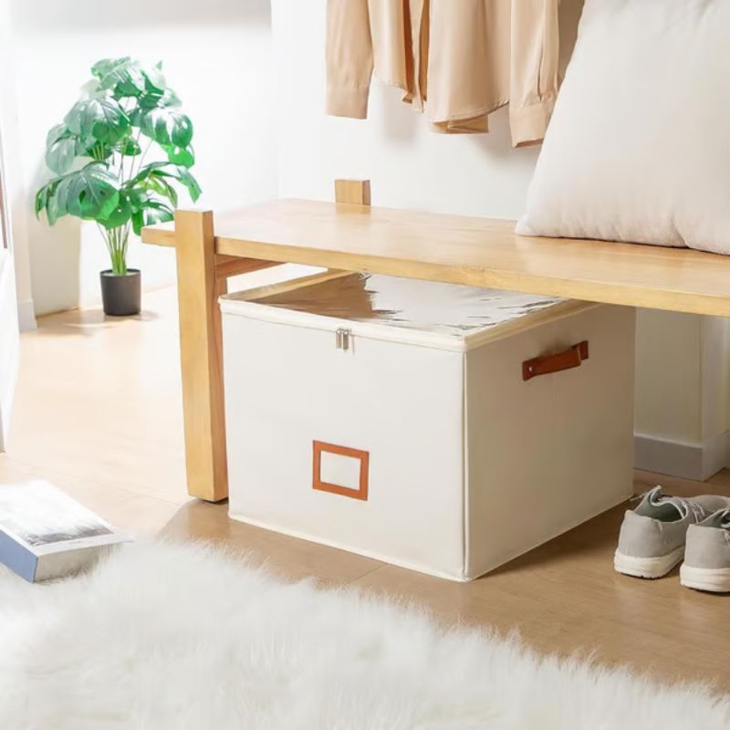Alcove™ – Foldable Shoe Storage Box with Adjustable Dividers, Dustproof Lid &amp; Handles | Holds 8-16 Pairs + 50% OFF