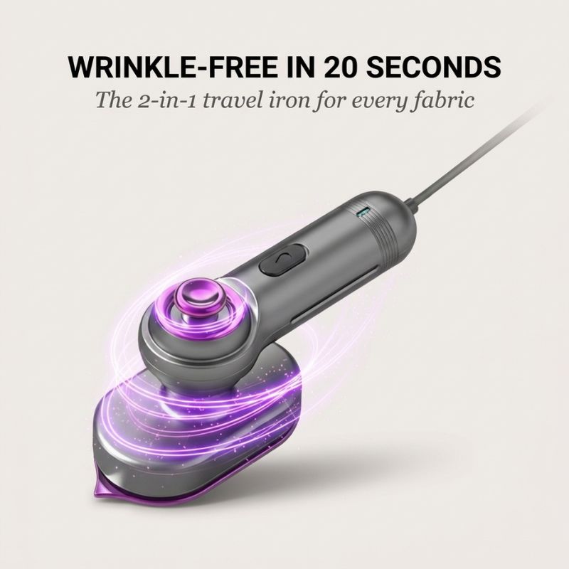 Presswick™ – 2-in-1 Portable Handheld Garment Steamer &amp; Travel Iron + 50% OFF