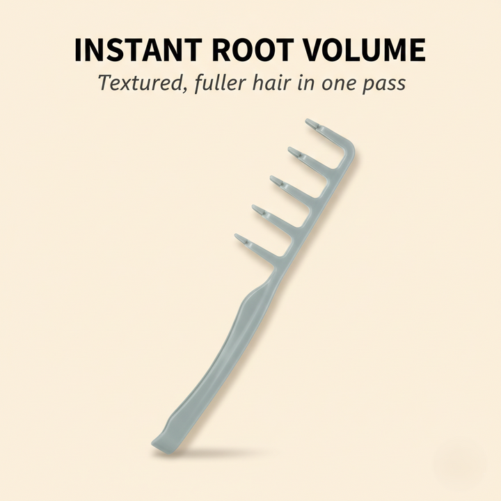 The AuraVolume Comb - Wide-Toothed Fluffy Texture &amp; Volumizing Boot Lift + 50% OFF