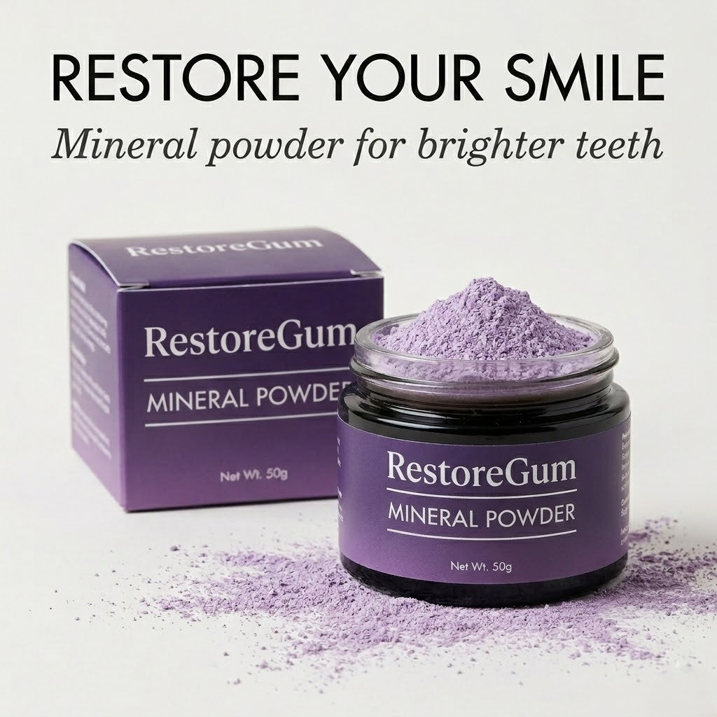 The RestoreGum Mineral Powder - Dentist-Approved, TGA Recommended for Gum &amp; Tooth Repair + 50% OFF