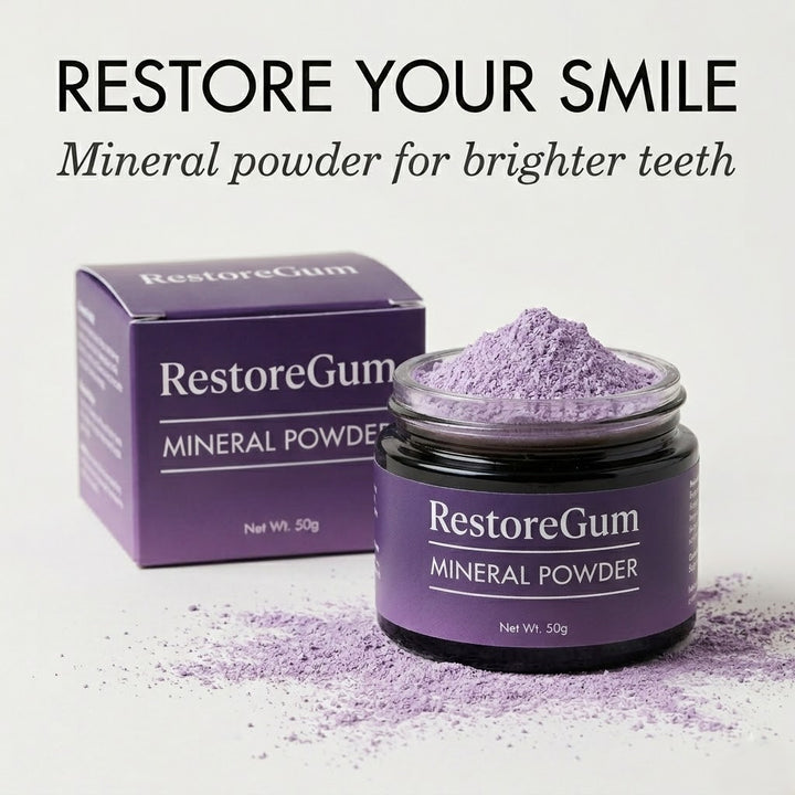 The RestoreGum Mineral Powder - Dentist-Approved, TGA Recommended for Gum &amp; Tooth Repair + 50% OFF