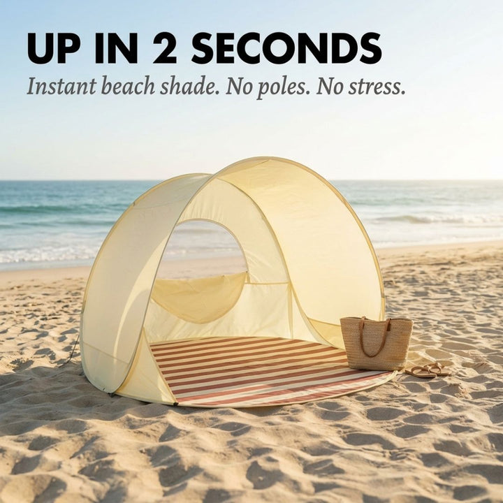 Shorecove™ – Pop-Up Beach Tent with UPF 50+ Sun Protection &amp; 360° Airflow + 50% OFF