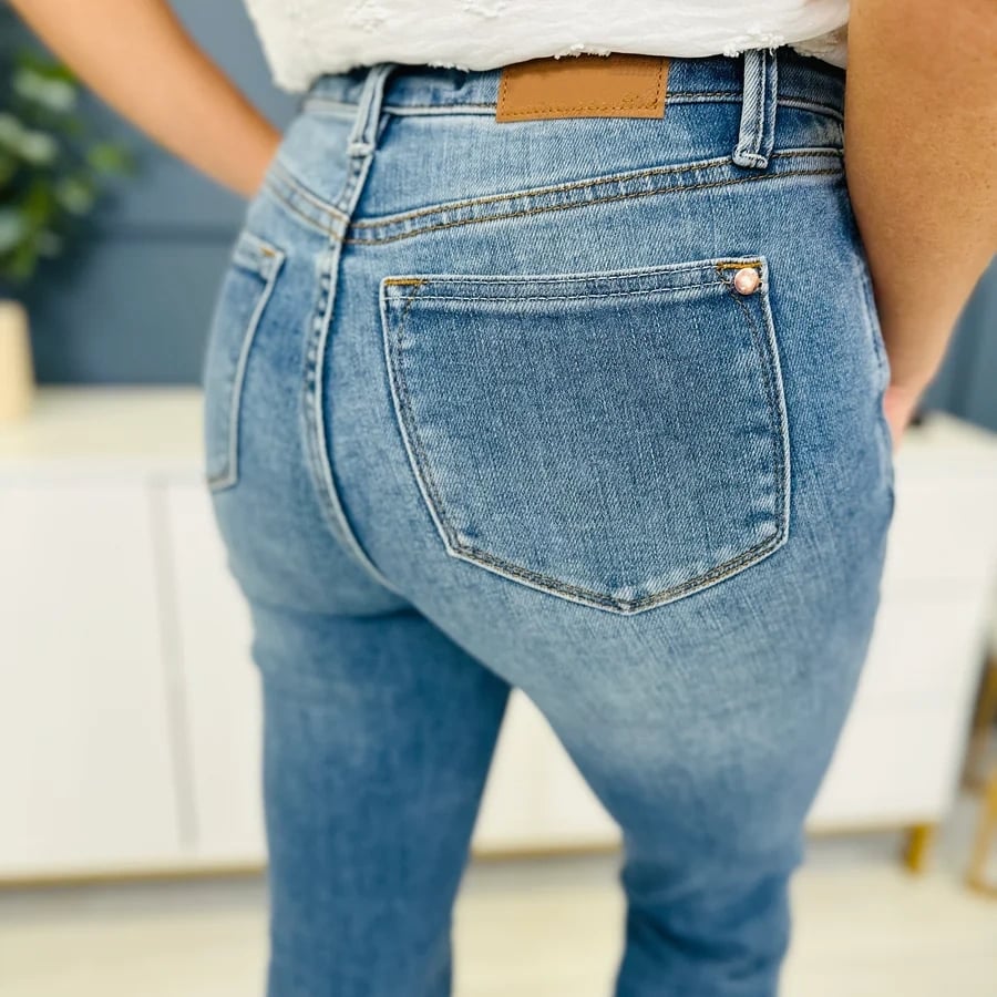 Curvelle™ – High-Stretch Tummy Control Bootcut Jeans + 50% OFF