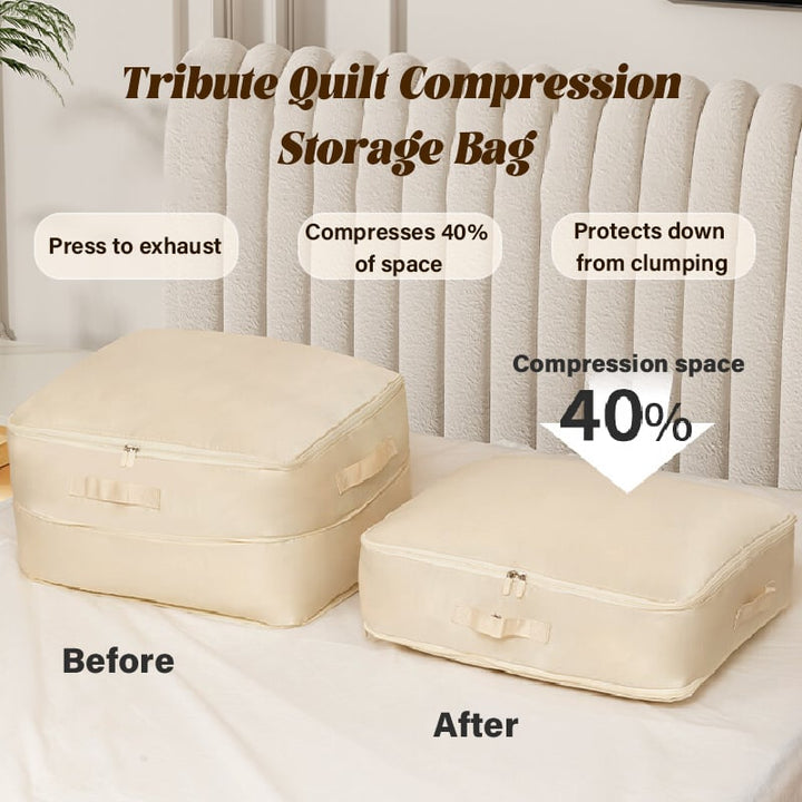 The AuraMax Compression Organizer - Ultra Space Saving, Self-Compression, and Large Khaki Size + 50% OFF