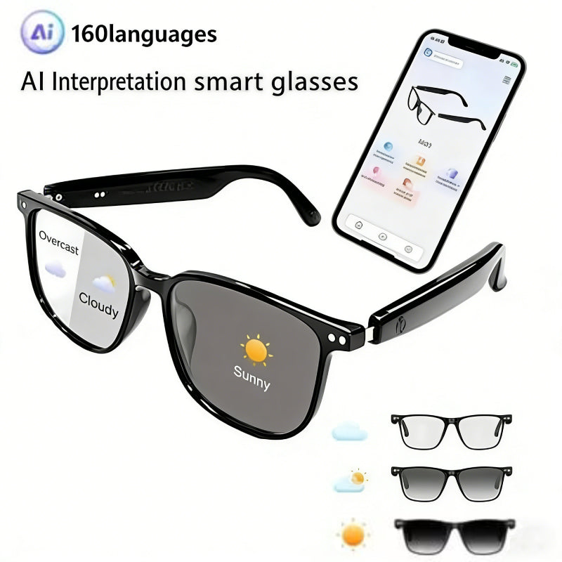 AI Interpretation Smart Glasses - Speak 160 Languages &amp; AI Chat + 50% OFF