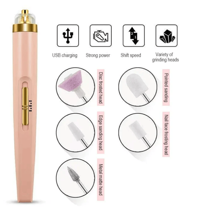 The AuraGlow Electric Manicure Set - Professional Salon Results, Compact Design, + 50% OFF