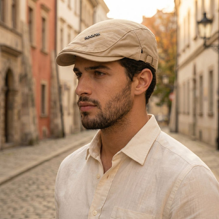 Tweedmoor™ – Breathable Cotton Heritage Flat Cap with Adjustable Buckle Fit + 50% OFF