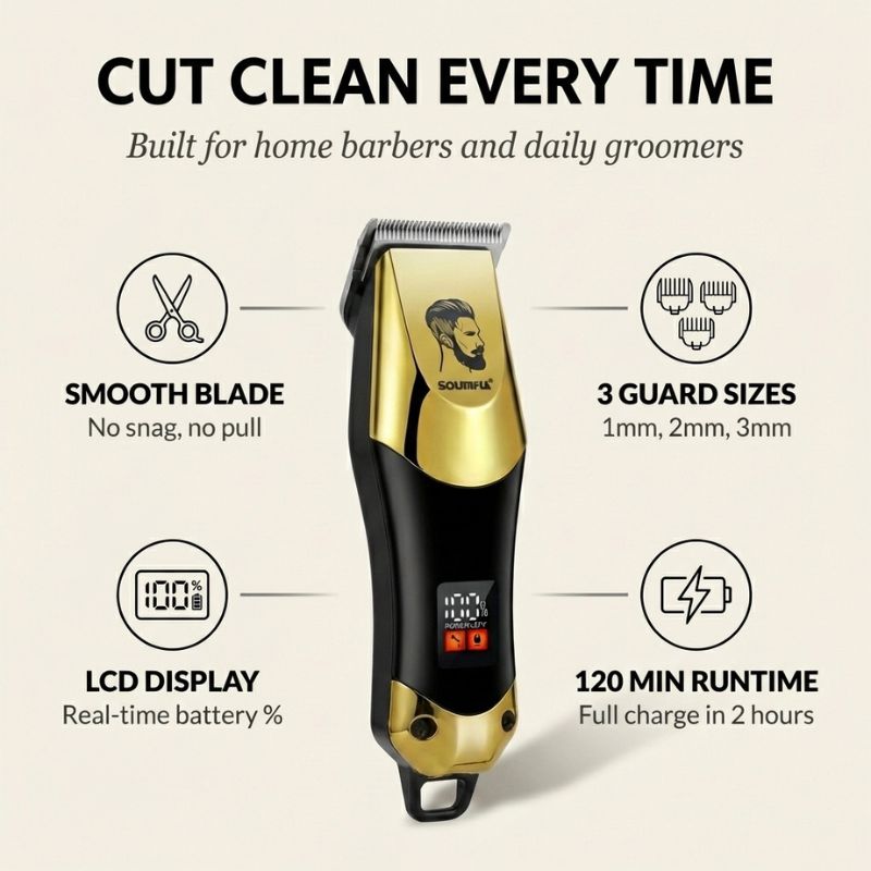 Bladwick™ – LCD Display, Stainless Steel Men&