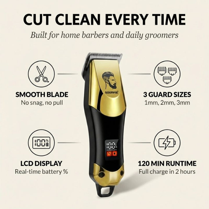 Bladwick™ – LCD Display, Stainless Steel Men&