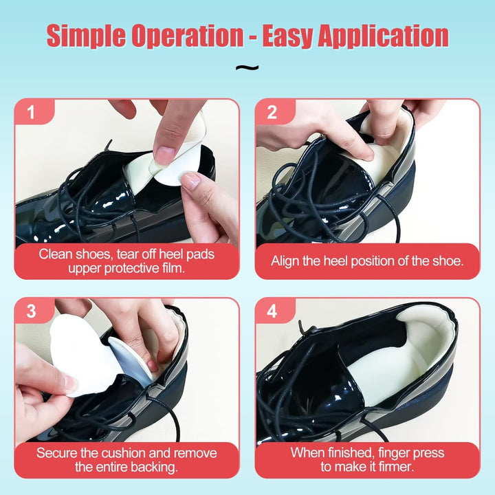Hushstep™ – Cushioned Anti-Slip Heel Liners &amp; Forefoot Pads + 1+1 FREE