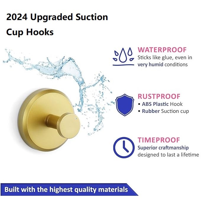 The Twist &amp; Lock Suction Hook - Hang Anything, Damage - 1+1 FREE