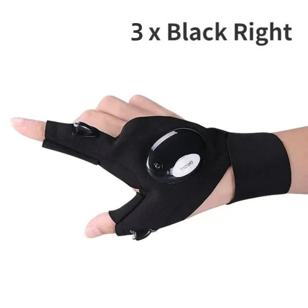 The TaskLight Work Gloves - A Third Helping Hand, No Flashlights Anymore + 50% OFF