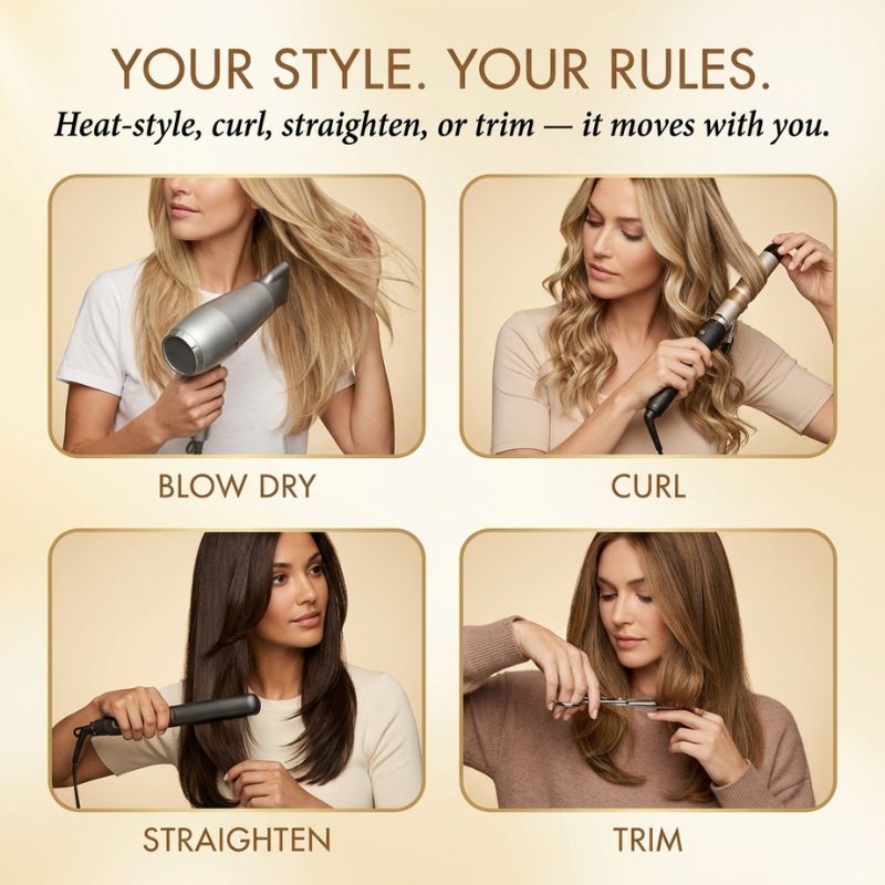Tresselle™ – Layered Curtain Bangs Hair Topper + 50% OFF