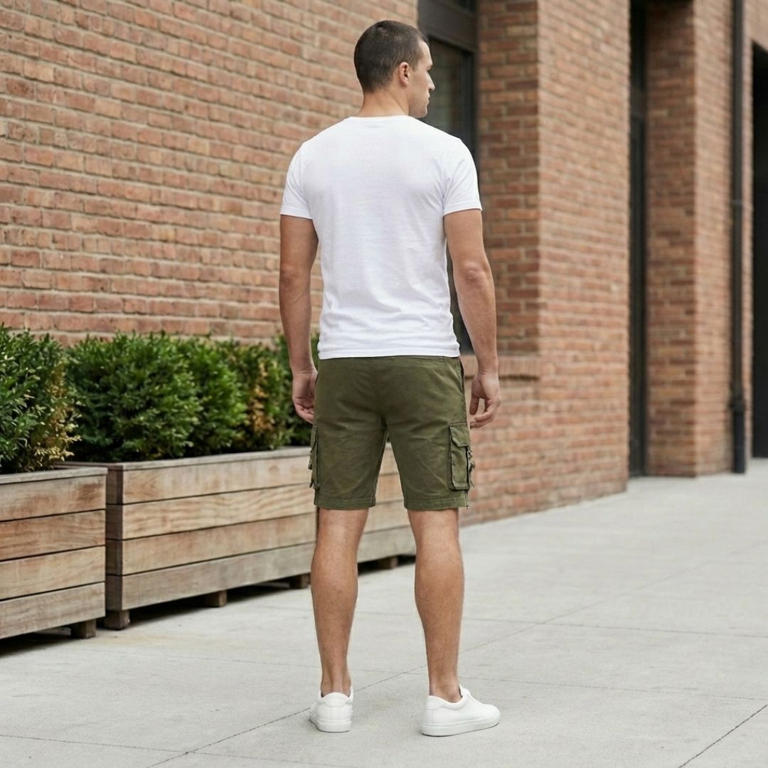 Rivet™ – Zipper Accent Multi-Pocket Tactical Cargo Shorts + 50% OFF
